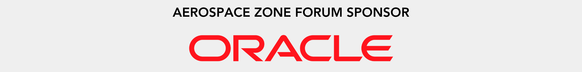 Oracle are the Aerozone Zone Forum Sponsor